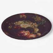 ダークバエレガントルガンディMoodyフローラ ペーパープレート (アングル)