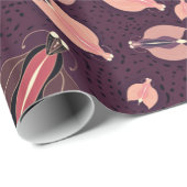 ダークバタフライのシームレスなパターン ラッピングペーパー (ロールコーナー)