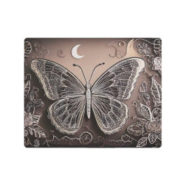 ダークバタフライプリント メタルプリント