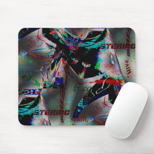 ダークバナーと単語ジャンプルの切り出しを持つスケッチ マウスパッド (マウス)