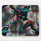 ダークバナーと単語ジャンプルの切り出しを持つスケッチ マウスパッド (正面)
