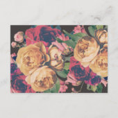 ダークバラボタニカルフェテ結婚の詳細カード エンクロージャーカード (裏面)