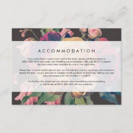 ダークバラボタニカルフェテ結婚の詳細カード エンクロージャーカード