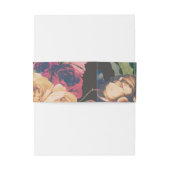 ダークバラボタニカルフェテ結婚ス 招待状ベリーバンド (裏面例)