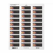 ダークバラボタニカルフェテ結婚差出人住所 ラベル (フルシート)