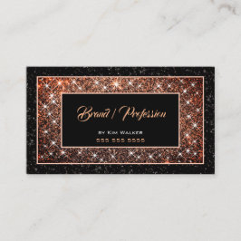 ダークバラ金ゴールドグリッターソーシャルメディアブラックグラム 名刺