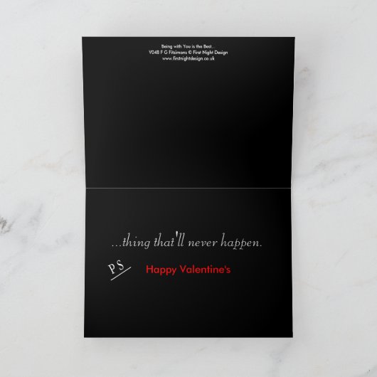 ダークバレンタインコレクション：あなたと一緒にいる… シーズンカード (内部)