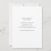 ダークバーガンディ＆ブッシュピンクの花のブライズシャワーSQ 招待状 (裏面)