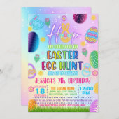 ダークパステルイースターエッグ狩り招待状 招待状 (正面/裏面)