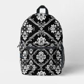 ダークパーソナライズされたガーデン印刷バックパック プリントバックパック (正面)