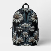 ダークパーソナライズされたガーデン印刷バックパック プリントバックパック (正面)