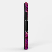 ダークパーソナライズされたパープルバラ Case-Mate iPhoneケース (裏面/右)