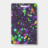 ダークパープルきらめくID バッジ (裏面)