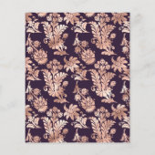 ダークパープルとバラ金ゴールド結婚フローラ チラシ (裏面)