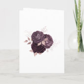 ダークパープルとバラ金ゴールド結婚フローラ プログラム (裏面)