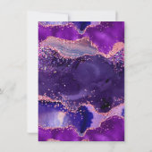 ダークパープルとピンクシークンズアゲートSweet sixteen サンキューカード (裏面)