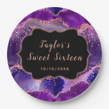 ダークパープルとピンクシークンズアゲートSweet sixteen