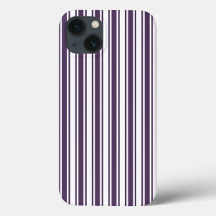 ダークパープルと白ストライプキャンディCase-Mate iPho iPhone 13ケース
