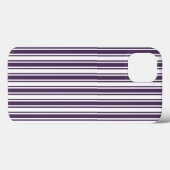 ダークパープルと白ストライプキャンディCase-Mate iPho Case-Mate iPhoneケース (裏面 (横))