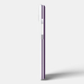 ダークパープルと白ストライプキャンディCase-Mate iPho Case-Mate iPhoneケース (裏面 / 左)