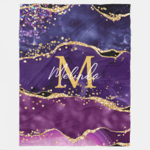 ダークパープルと金ゴールドグリッター続編アゲート