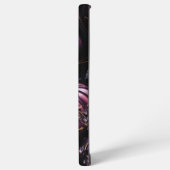 ダークパープルのカボチャを持つゴシックブラック SAMSUNG GALAXYケース (左側面)