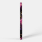 ダークパープルのカボチャを持つゴシックブラック SAMSUNG GALAXYケース (右側面)