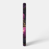 ダークパープルのカボチャを持つゴシックブラック SAMSUNG GALAXYケース (左側面)