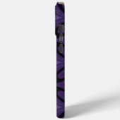 ダークパープルのレトロパターン Case-Mate iPhoneケース (裏面 / 左)