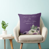 ダークパープルのロマンチックな水の色 クッション (椅子)