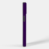 ダークパープルの個性的な名入れデザイン Case-Mate iPhoneケース (裏面 / 右)