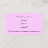 ダークパープルの名刺 名刺 (裏面)