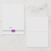 ダークパープルオーキッド座席表 プレイスカード (正面/裏面)