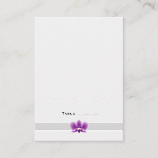 ダークパープルオーキッド座席表 プレイスカード (正面)