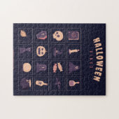 ダークパープルクリスマスビンゴジグソーパズル ジグソーパズル (横)