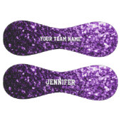 ダークパープルグリッターがきらきら光るあなたの名前チームを輝かす ソフトボール (パネル)