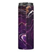 ダークパープルゲード名前をカスタムするアゲート タンブラー (裏面)