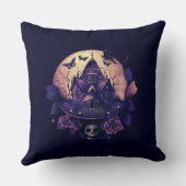 ダークパープルゴシックハ幽霊のよく出るウス クッション (裏面)
