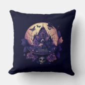 ダークパープルゴシックハ幽霊のよく出るウス クッション (正面)