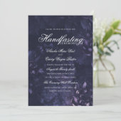 ダークパープルゴシックボホフローラハンスティング 招待状 (スタンド正面)