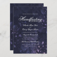 ダークパープルゴシックボホフローラハンスティング