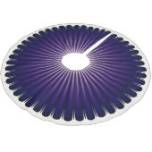 ダークパープルスターバストパターンクリスマスツリースカート ブラッシュドポリエステルツリースカート (アングル)