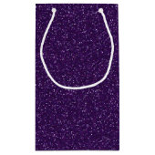 ダークパープルスパークルグリッター抱き枕 スモールペーパーバッグ (裏面)