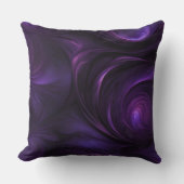 ダークパープルスワールデザイン クッション (正面)