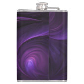 ダークパープルスワールデザイン フラスク (裏面)
