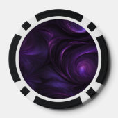 ダークパープルスワールデザイン ポーカーチップ (裏面)