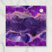 ダークパープルピンクシークインズアゲイト誕生日サンキューサンキュー フェイバータグ (裏面)