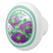 ダークパープルフローラ セラミックノブ (右)