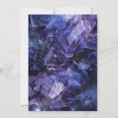 ダークパープルボホウィッチクリスタルブラックハンドスティング 招待状 (裏面)