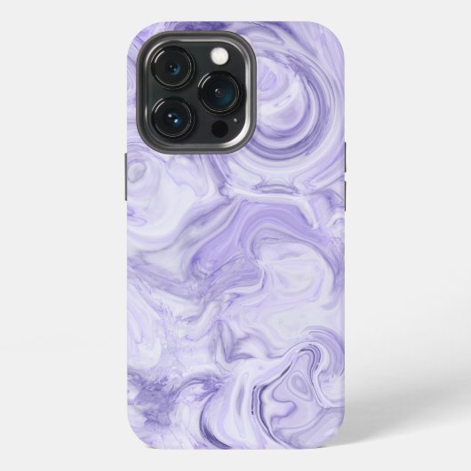 ダークパープルマーブルグラデーション iPhoneケース (裏面)